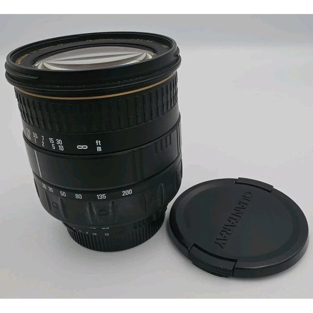 Quantaray 28-200mm 1:3.5-5.6 AF Zoom LDO Lens for Nikon AF Made In JAPAN W/Caps